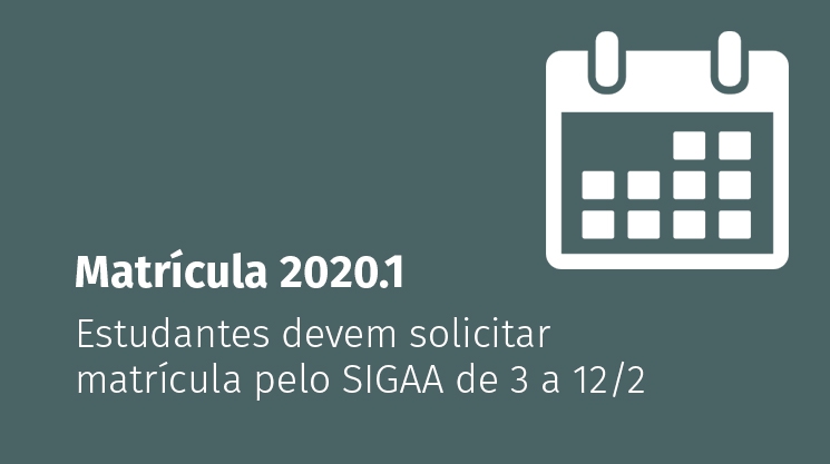 matrícula 2020.1